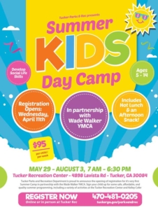 2018 Summer Kids Camp Flyer